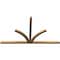 Ekena Millwork Richland Timber Gable Bracket, Western Red Cedar, 108"W x 63"H x 3 1/2"D x 3 1/2"F, 14/12 Pitch GBW108X63X0404RIC00SWR - alternate 2